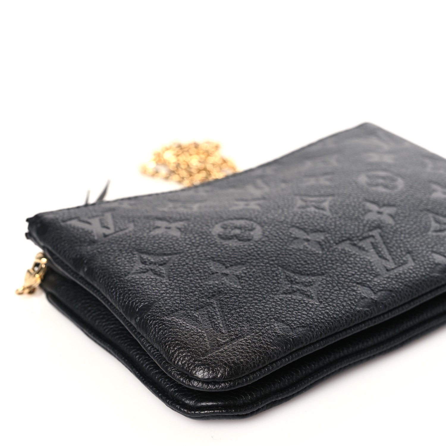 Louis Vuitton Empreinte Double Zip Pochette Black 8 of 9