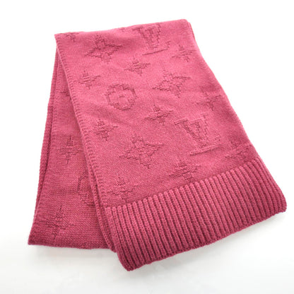 Louis Vuitton Cashmere Monogram Winter Scarf Pink 1 of 3