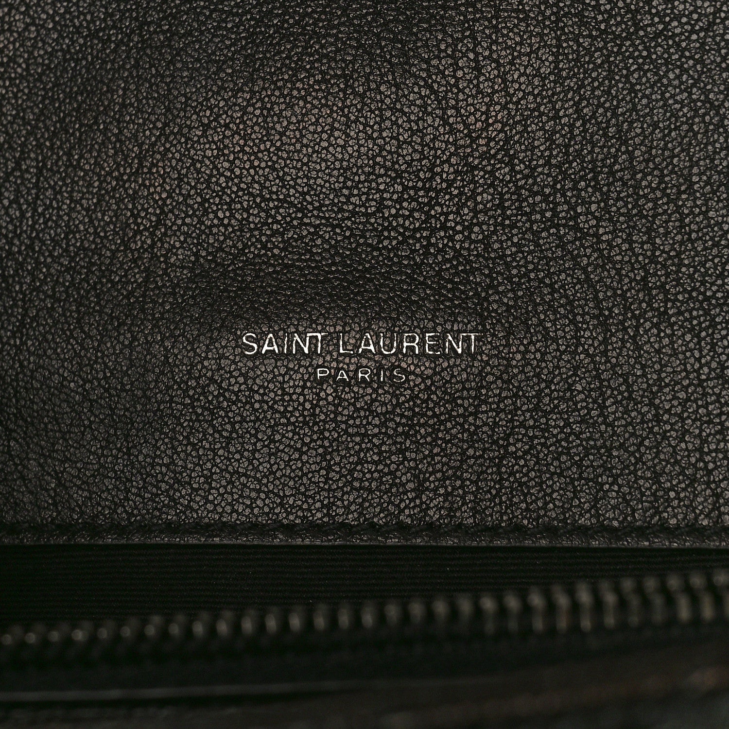 Saint Laurent Sheepskin Matelasse Chevron Monogram Large College Satchel Black 7 of 10