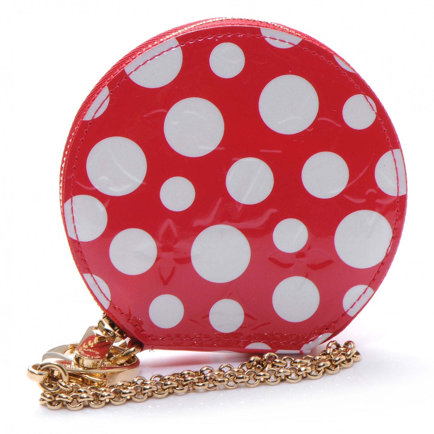 Vernis Kusama Infinity Dots Chapeau Coin Purse Red