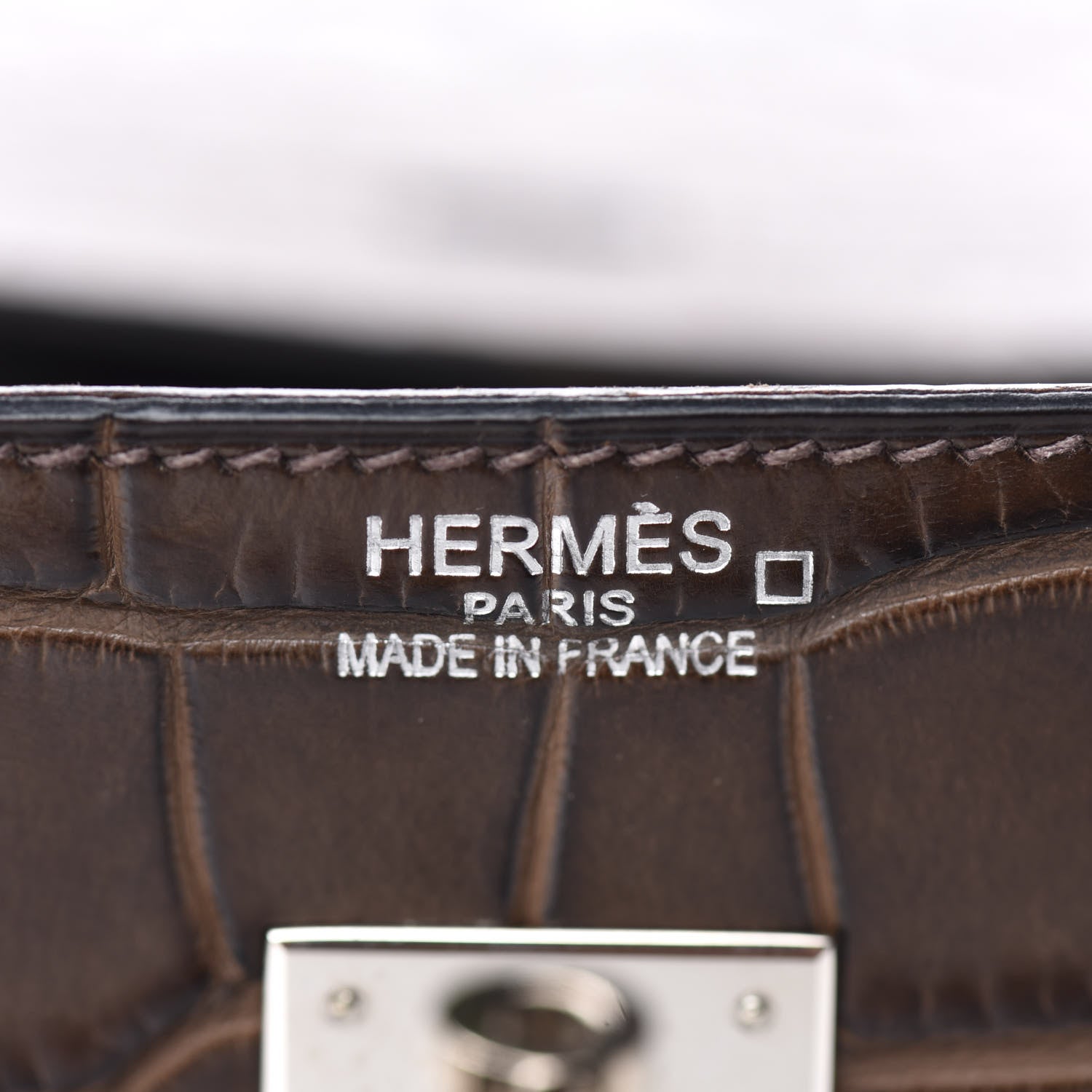 Hermes Matte Alligator Birkin 40 Chocolate 24 of 35