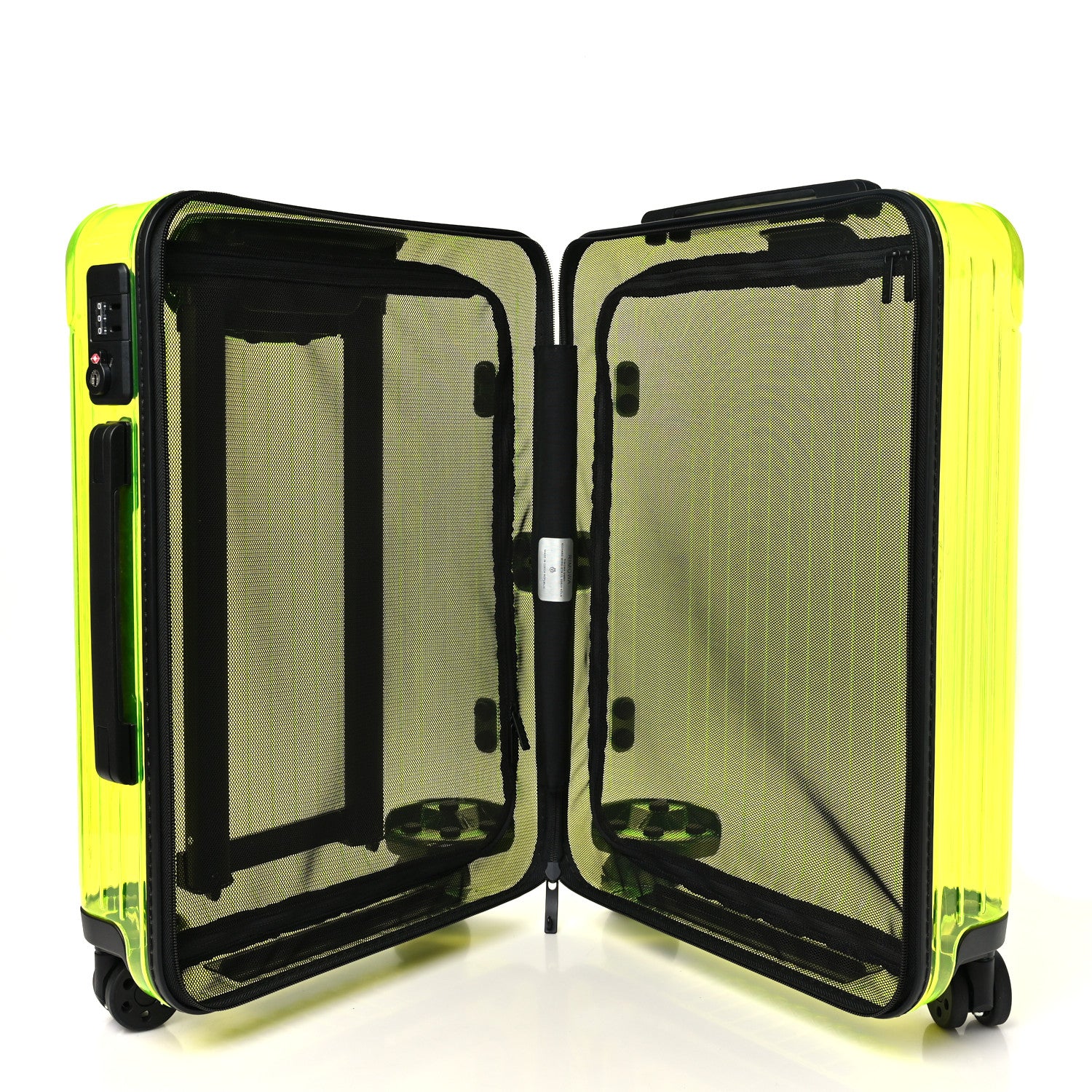 Rimowa Transparent Polycarbonate Essential Cabin Neon Lime Yellow 4 of 8