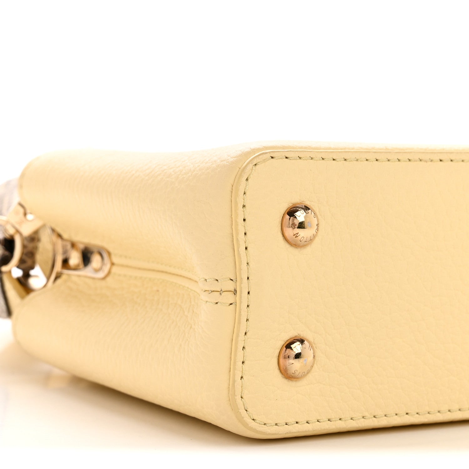 Louis Vuitton Taurillon Snakeskin Mini Capucines Banane 8 of 13