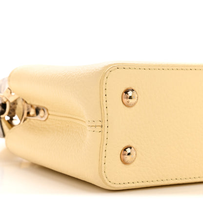 Louis Vuitton Taurillon Snakeskin Mini Capucines Banane 8 of 13