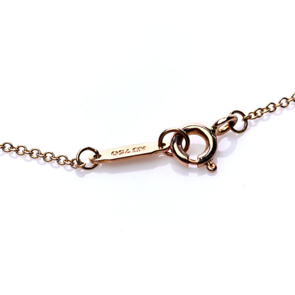 Tiffany 18K Rose Gold Diamond .17ct Solitaire Pendant Necklace 6 of 6
