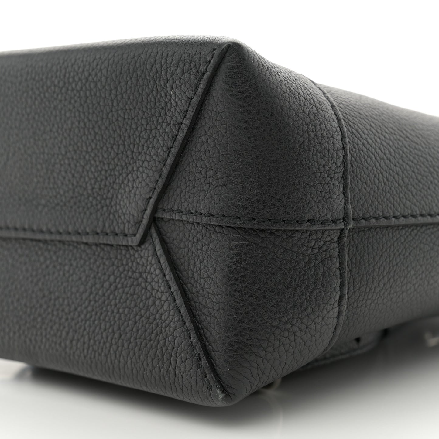 Calfskin Lockme Mini Backpack Black