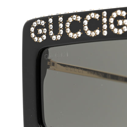 Gucci Acetate Crystal Mask-Frame Sunglasses GG0431S Black 8 of 8