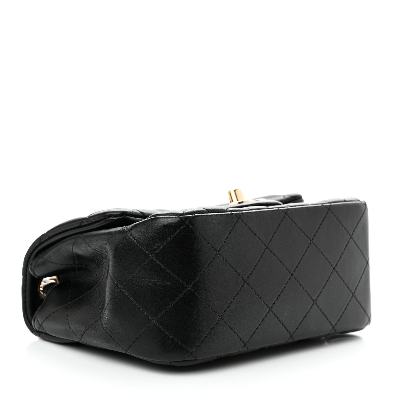 Chanel Lambskin Quilted Mini Square Flap Black 4 of 11