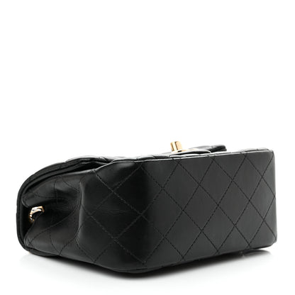 Chanel Lambskin Quilted Mini Square Flap Black 4 of 11