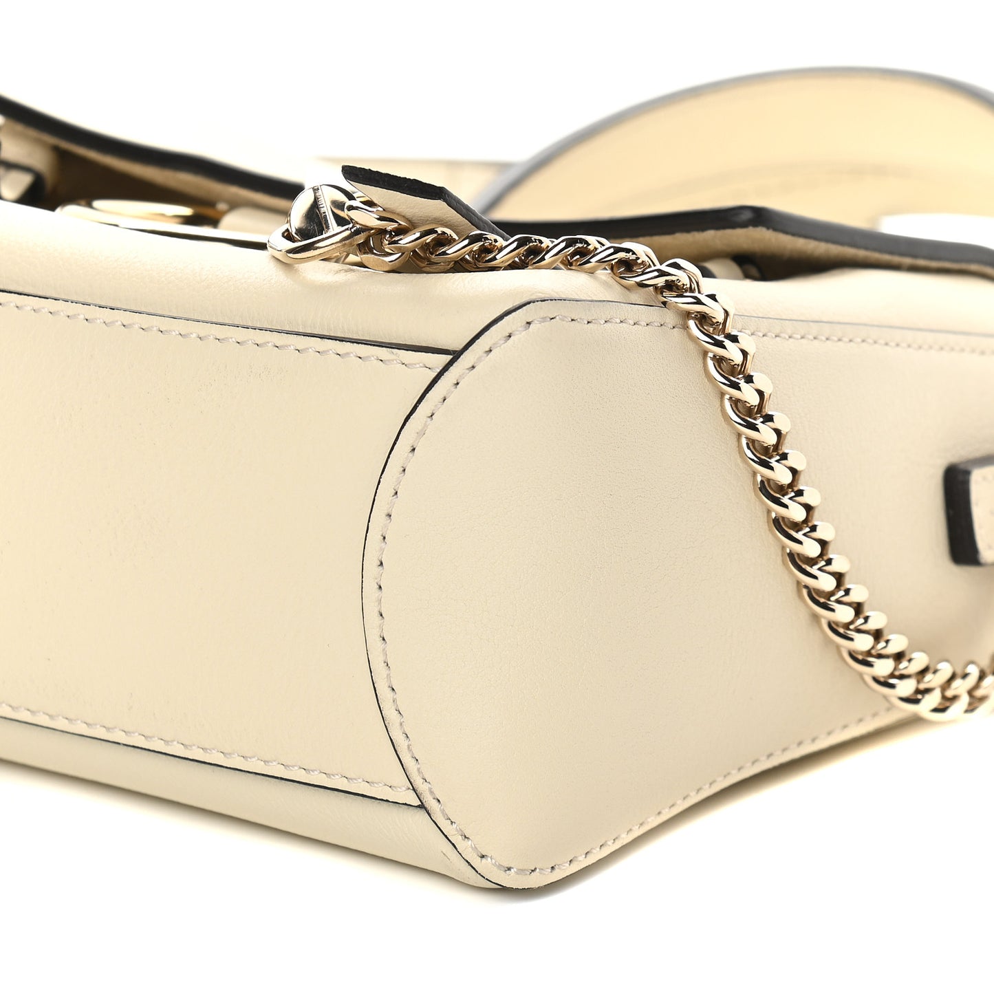 Calfskin Mini Faye Day Shoulder Bag Off White