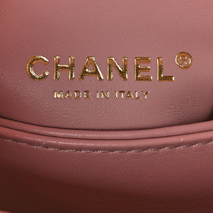 Chanel Caviar Lizard Embossed Quilted Mini Coco Handle Flap Light Pink 7 of 9