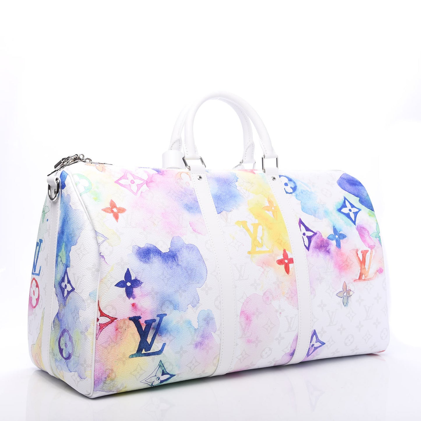 Monogram Watercolor Keepall Bandouliere 50 Multicolor