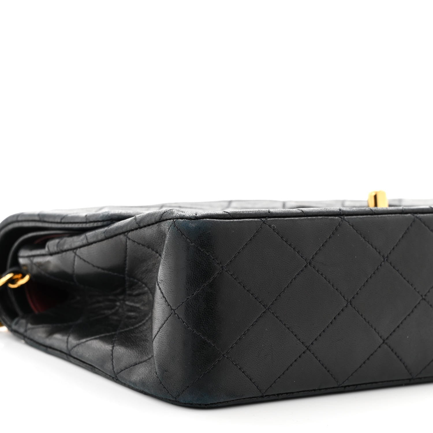 Chanel Lambskin Quilted Medium Double Flap Black 10 of 13