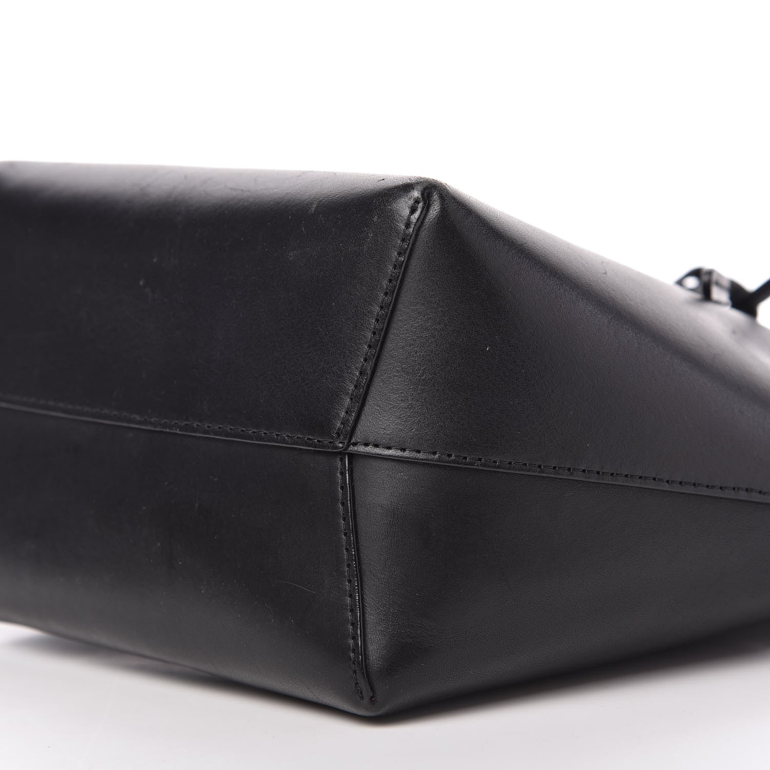 Mansur Gavriel Calfskin Mini Bucket Bag Black Flamma 7 of 8