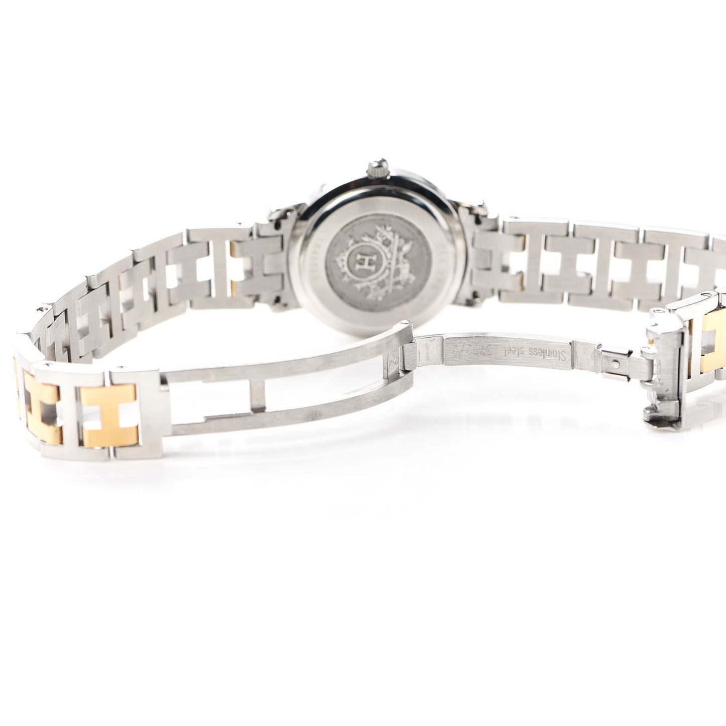 Stainless Steel 24mm Clipper Quartz Watch Gold