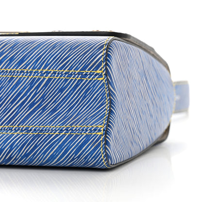Louis Vuitton Epi Studded Twist Shoulder Bag MM Denim Light 10 of 13