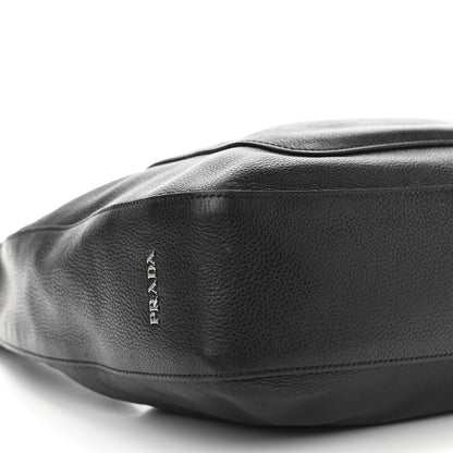 Prada Vitello Daino Medium Pocket Hobo Bag Black 14 of 21