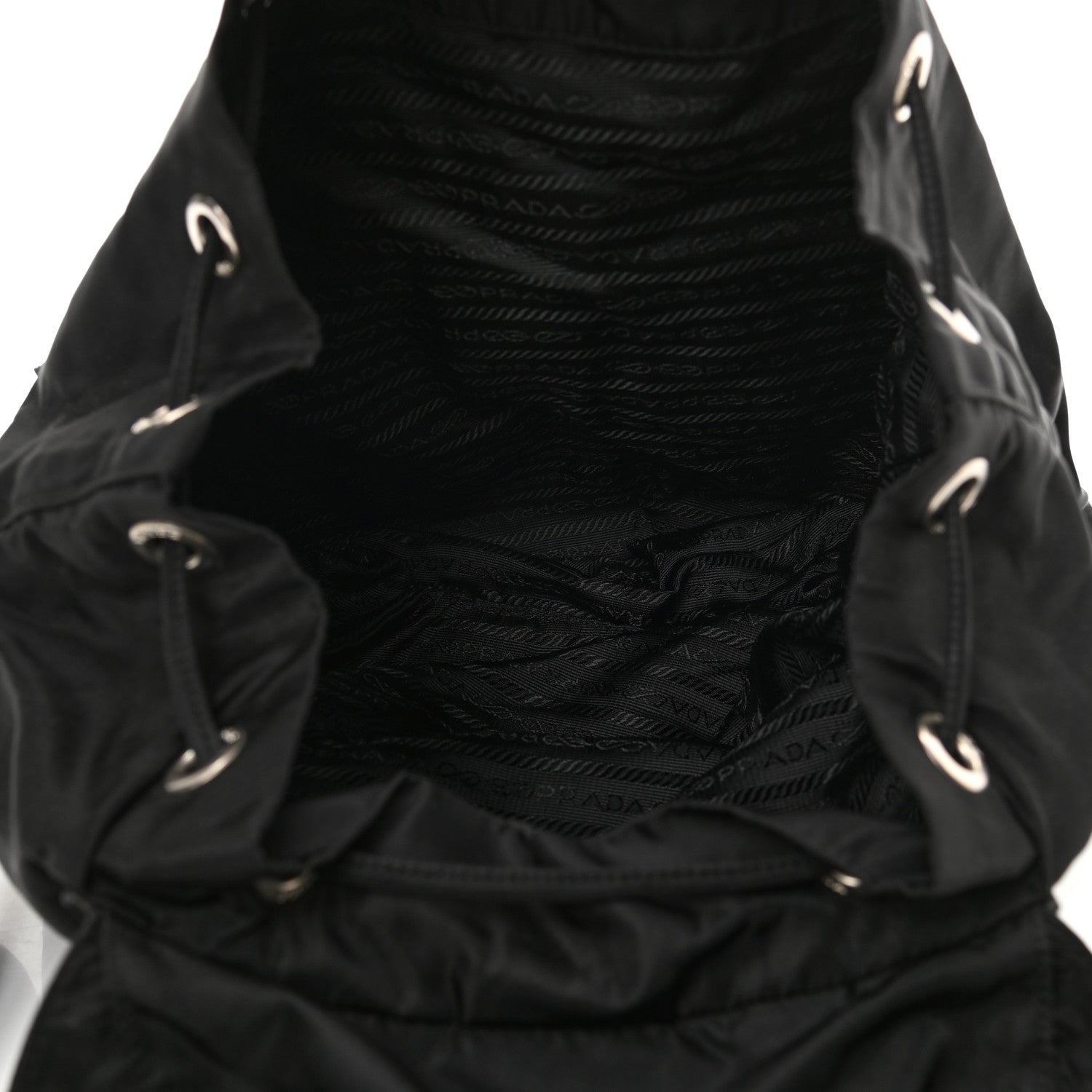 Prada Nylon Vela Medium Backpack Black 5 of 11