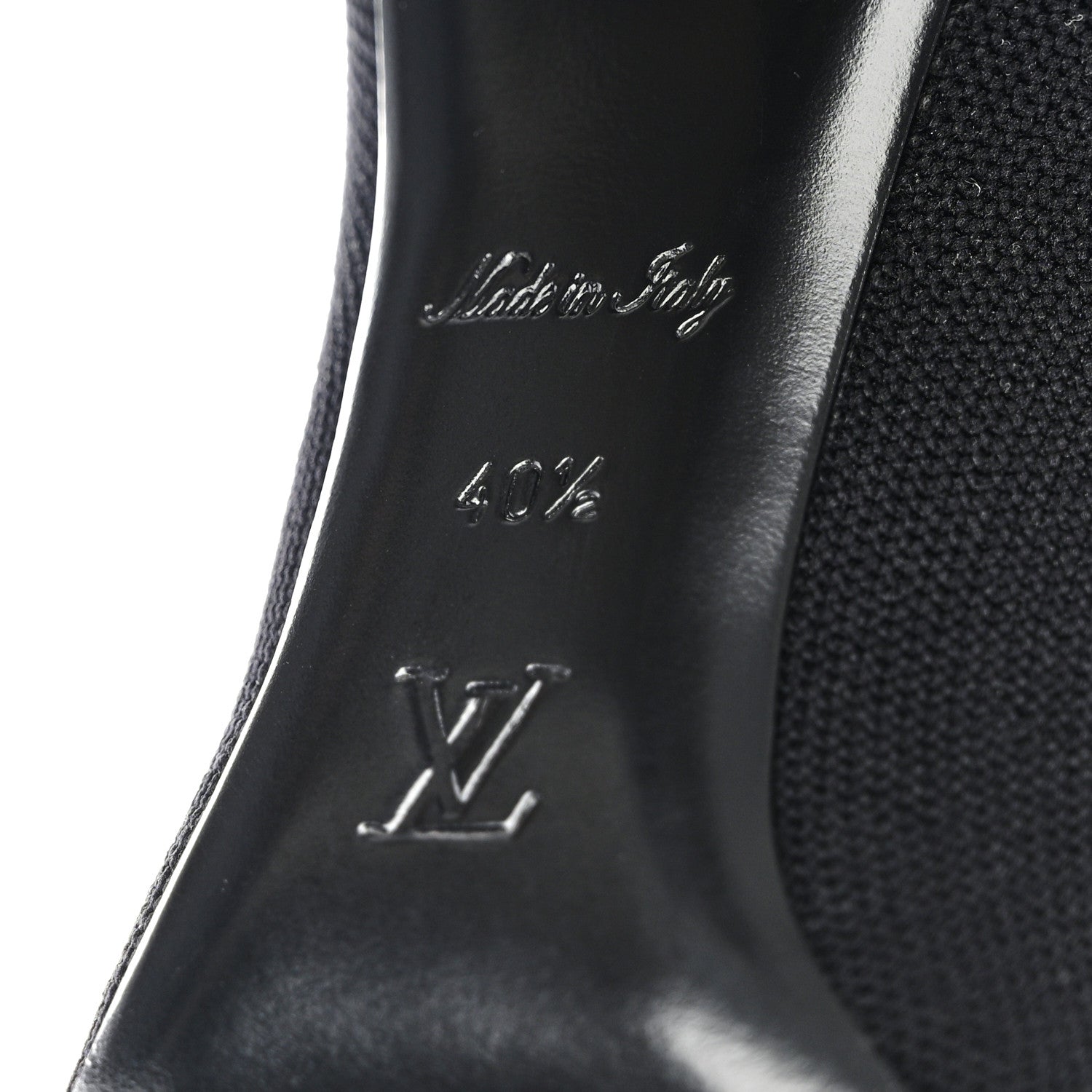 Louis Vuitton Monogram Stretch Fabric Silhouette Ankle Boots 40.5 Black 7 of 8