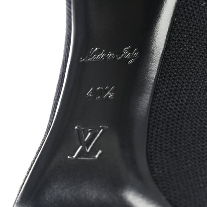 Louis Vuitton Monogram Stretch Fabric Silhouette Ankle Boots 40.5 Black 7 of 8