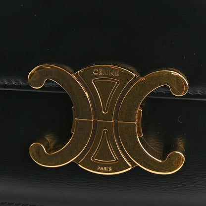 Celine Shiny Calfskin Teen Triomphe Black 12 of 13