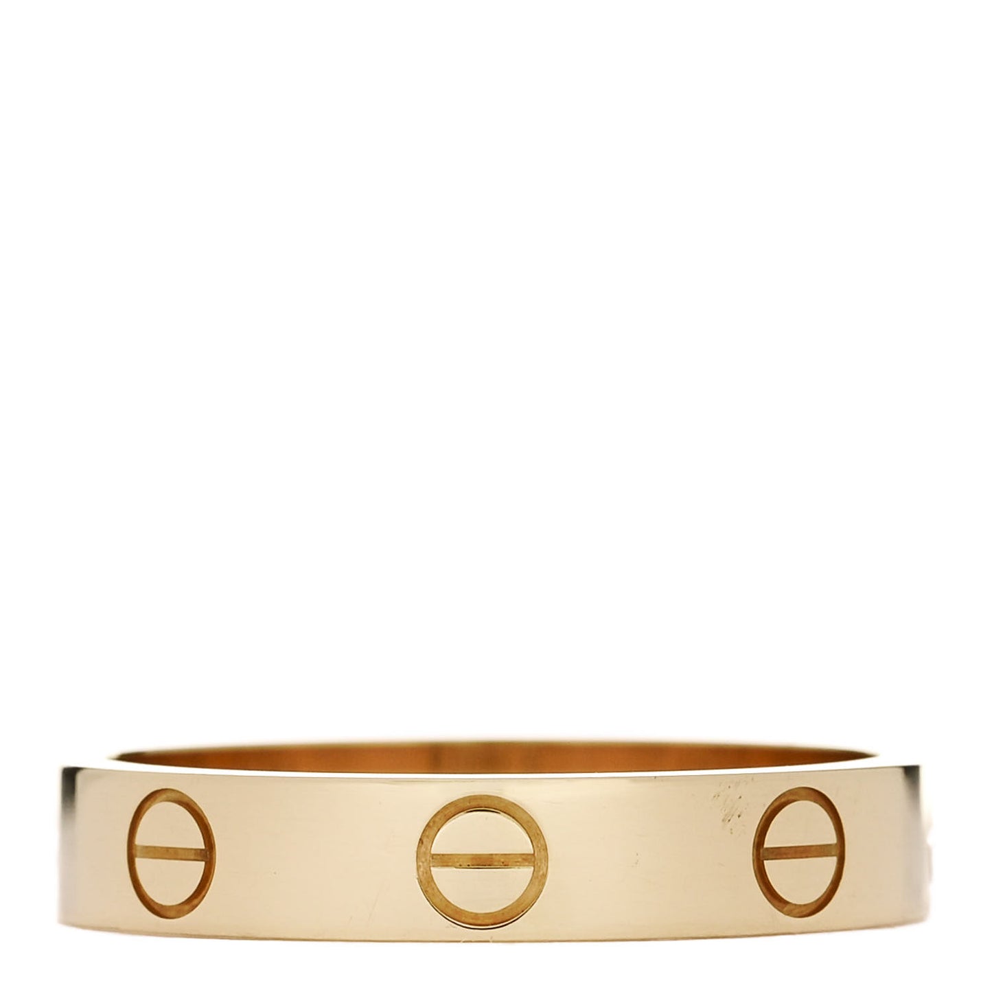 18K Yellow Gold 3.5mm LOVE Wedding Band Ring 55 7.25