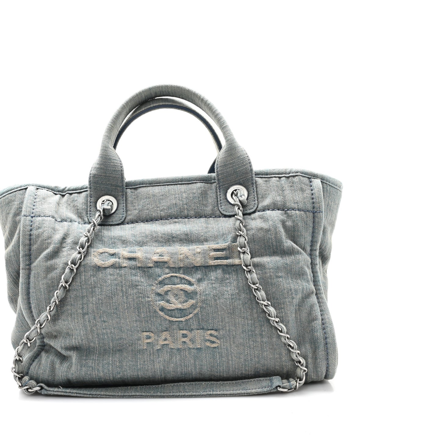 Denim Small Deauville Tote Light Blue
