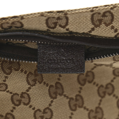 Gucci GG Monogram Double Pocket Belt Bag Dark Brown 6 of 10