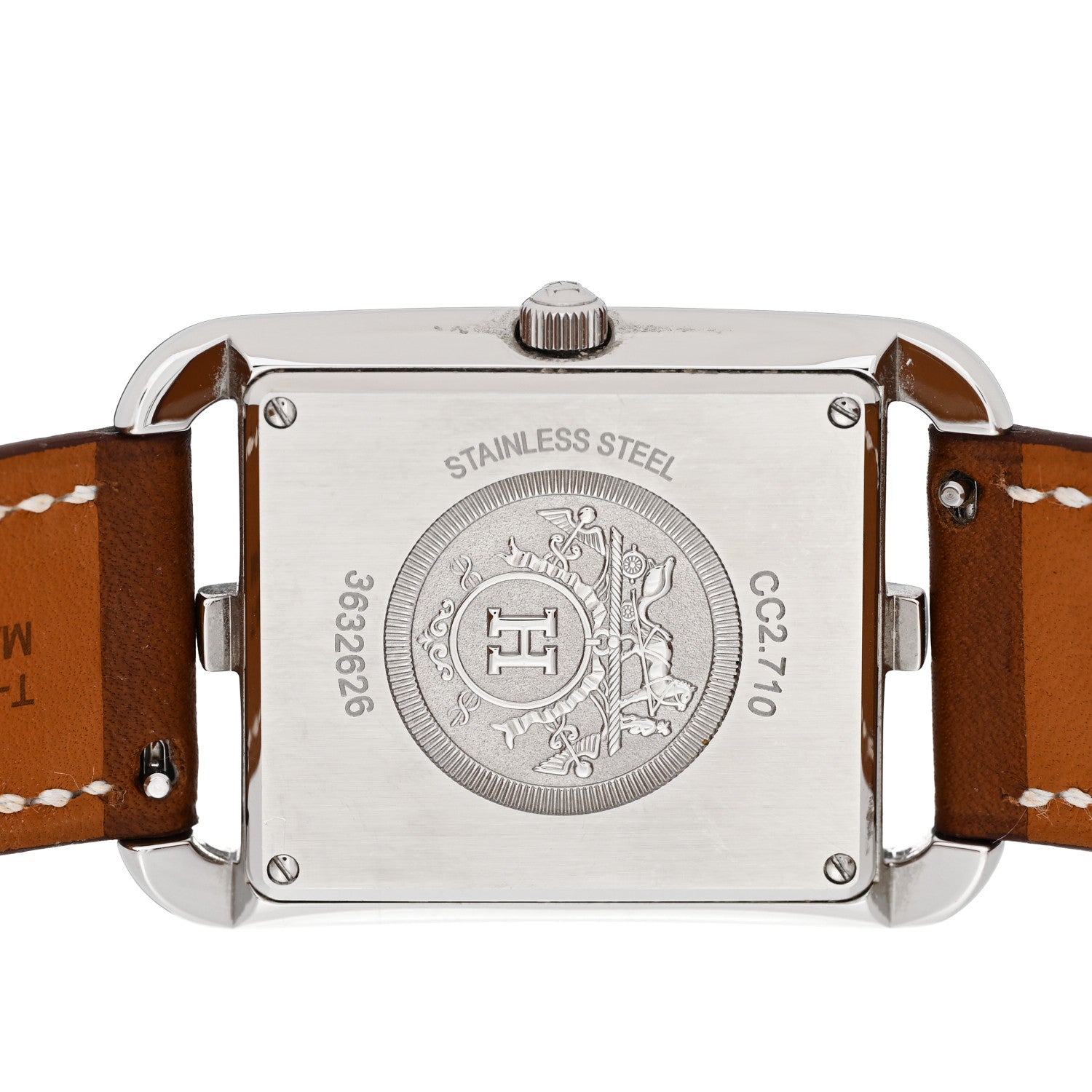 Hermes Stainless Steel Barenia 29mm Cape Cod Quartz Watch Fauve 4 of 5