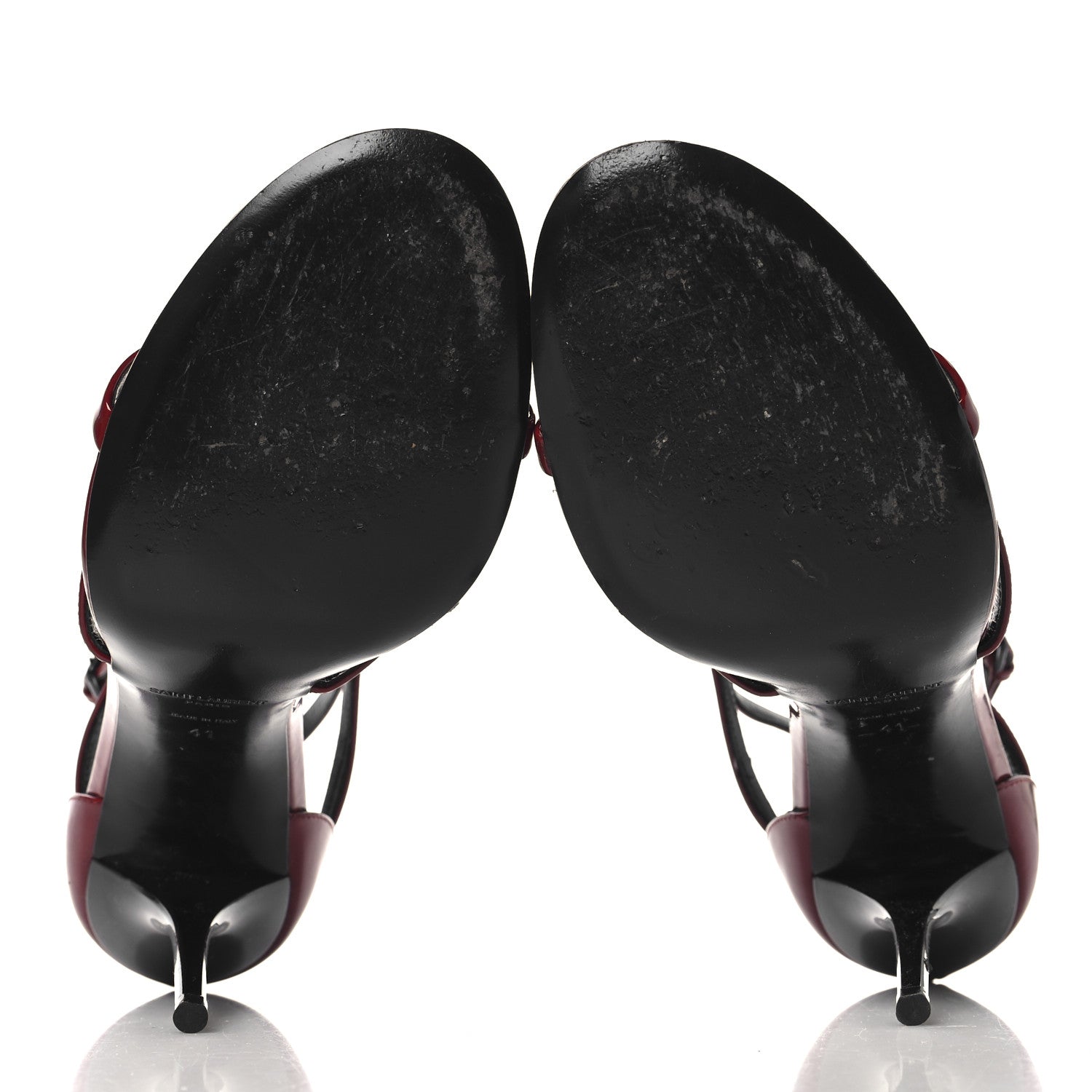 Saint Laurent Vernice Grupy Cassandra 100 Sandals 41 Hot Red 6 of 10