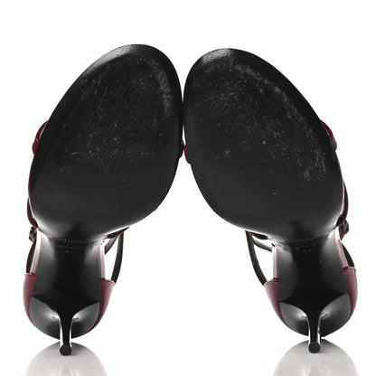 Saint Laurent Vernice Grupy Cassandra 100 Sandals 41 Hot Red 6 of 10