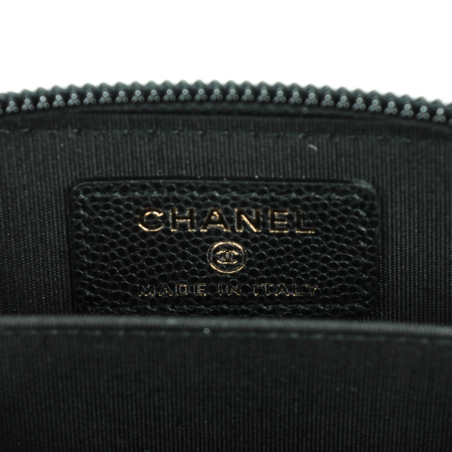 Chanel Caviar Quilted Boy Zip Around Coin Purse Wallet Black 6 of 7
