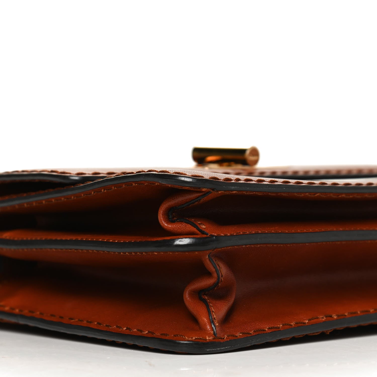 Chloe Calfskin Louise Shoulder Bag Brown 10 of 11