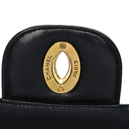 Chanel Lambskin Quilted Jumbo Single Flap Navy 6 of 9