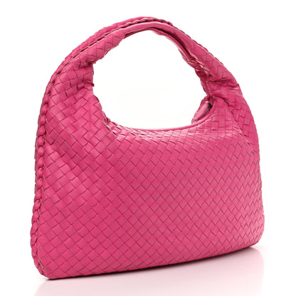 Bottega Veneta Nappa Intrecciato Medium Veneta Hobo Fuchsia 3 of 11