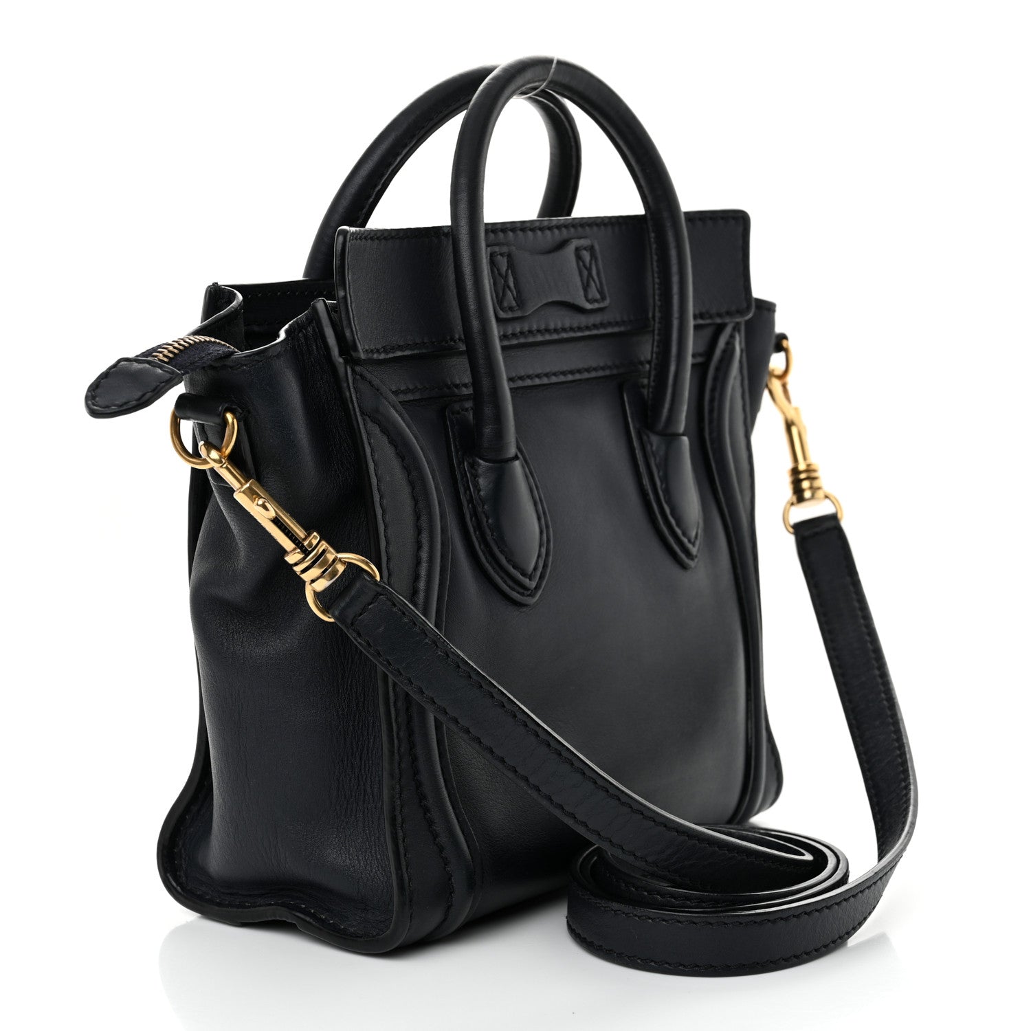 Celine Smooth Calfskin Nano Luggage Ink 3 of 12