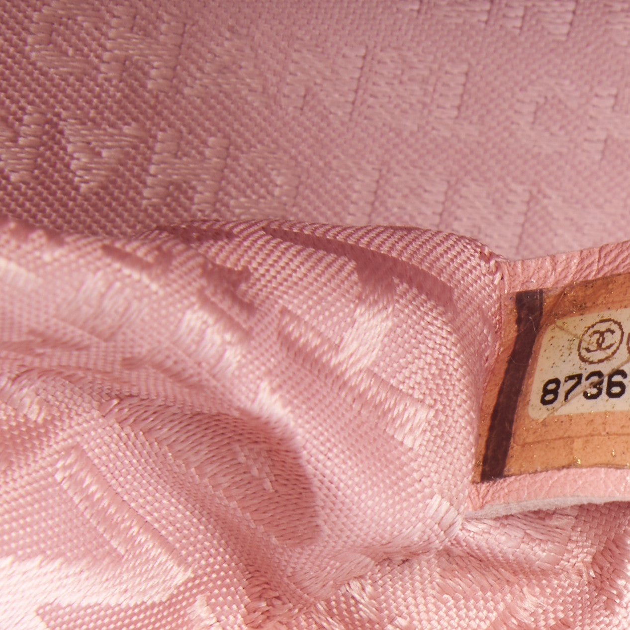 Caviar Square Stitched Bowler Pink