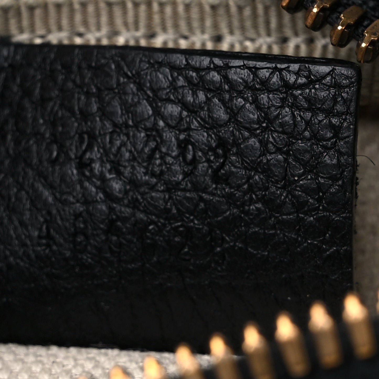 Grained Calfskin Small Logo Belt Bag Black