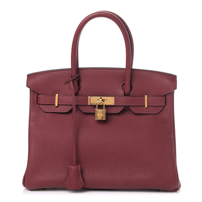 Hermes Togo Birkin 30 Rouge Grenat 1 of 8