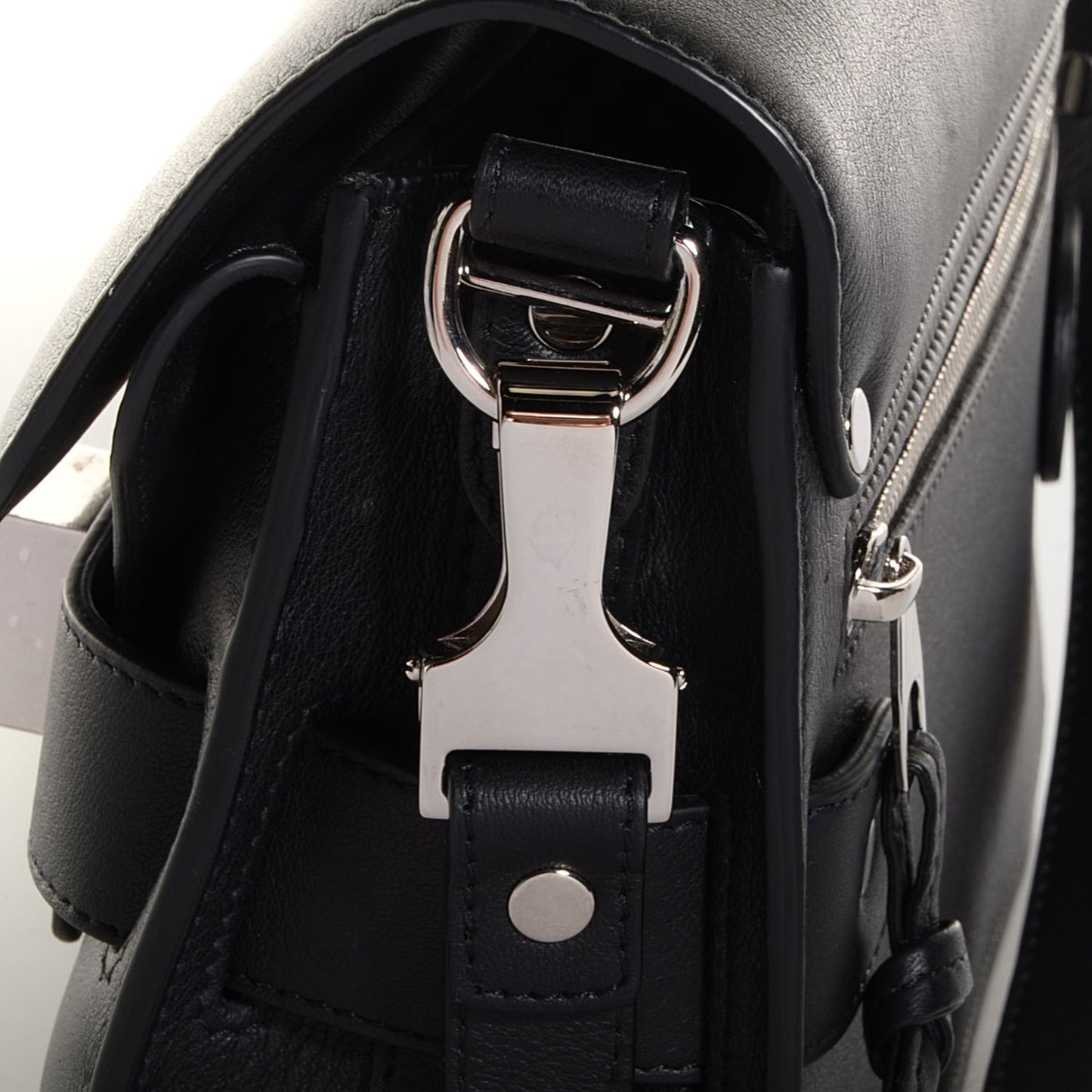 Calfskin PS11 Mini Classic Shoulder Bag Black