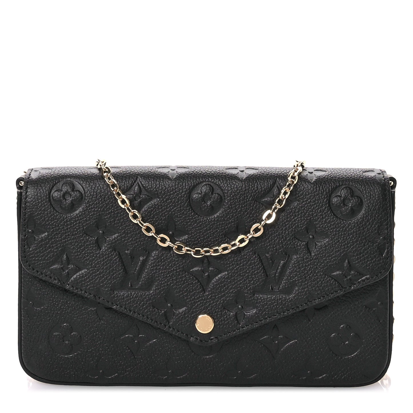 Empreinte Pochette Felicie Chain Wallet Black
