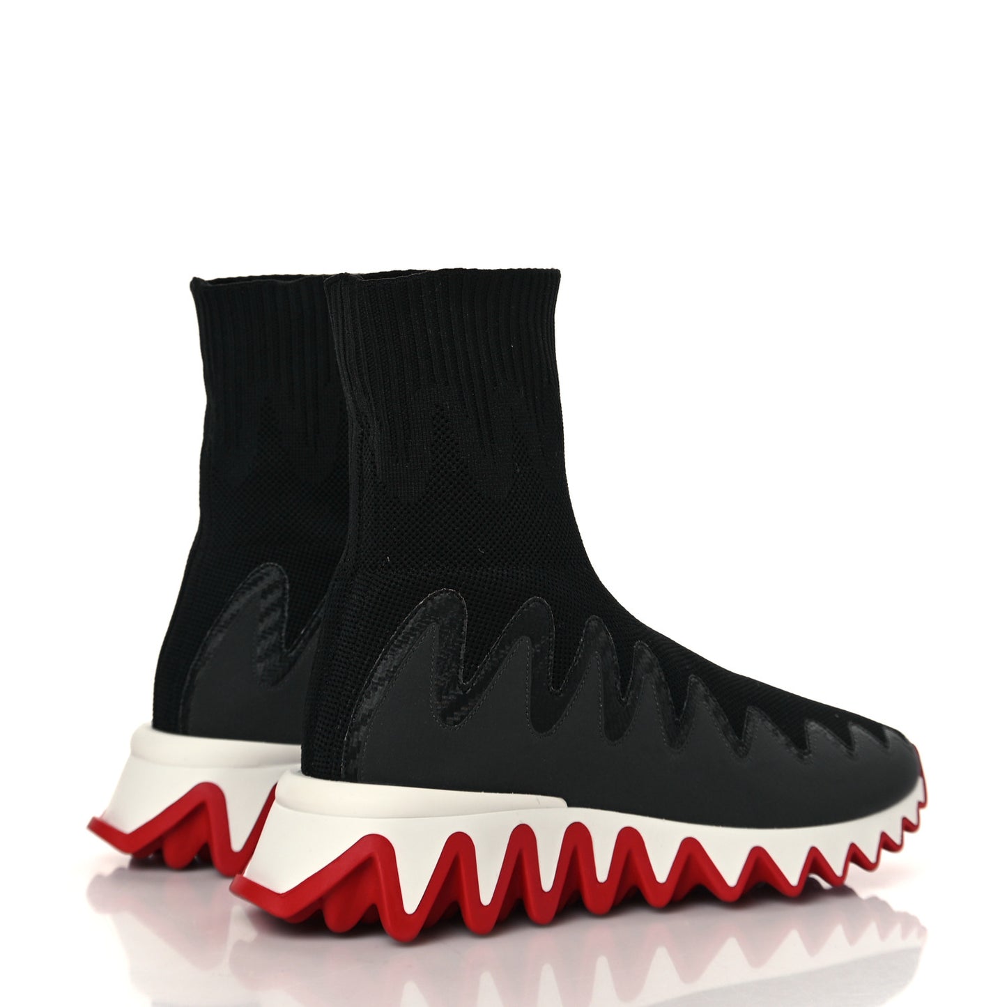 Knit Mesh Sharky Sock Sneakers 35 Black