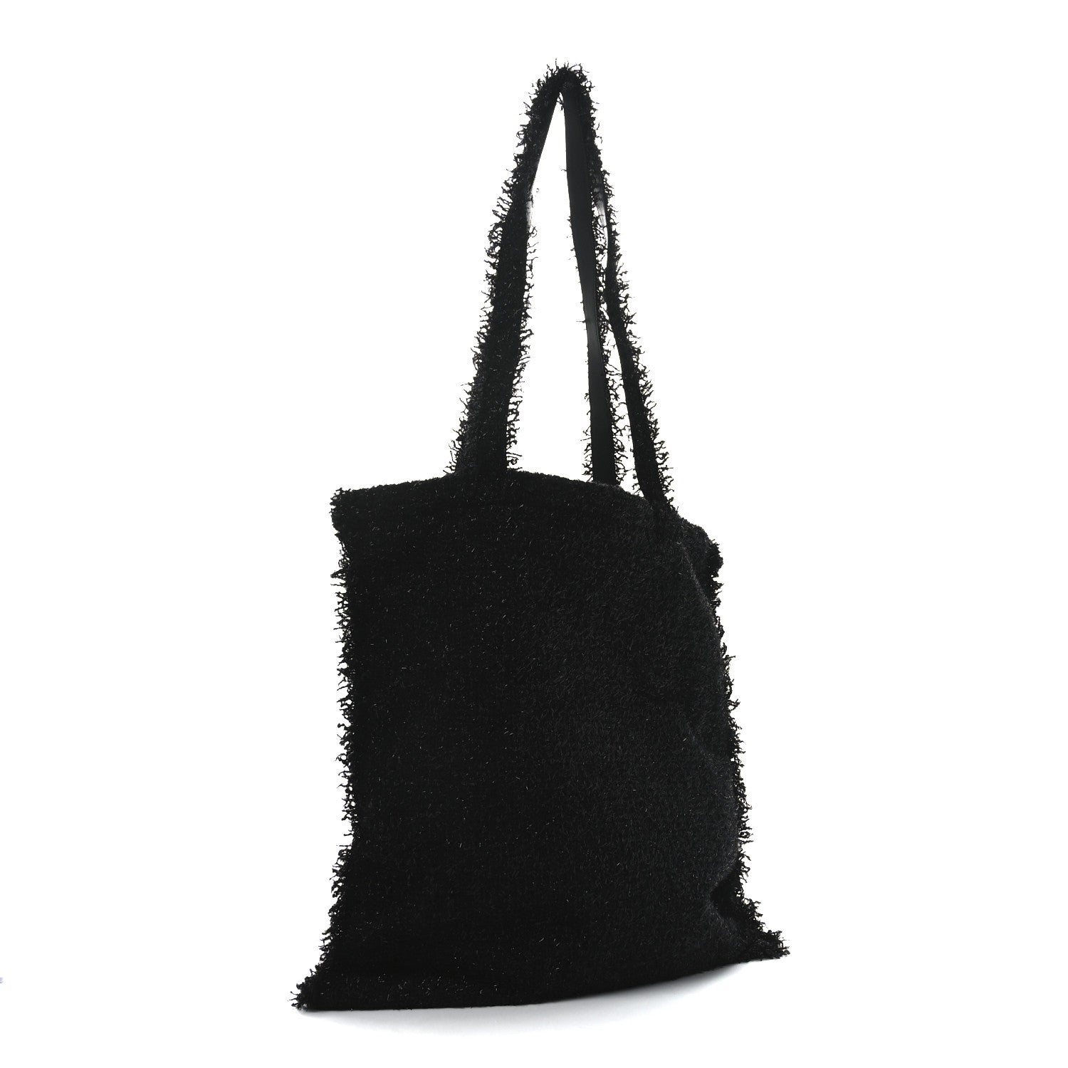 Chanel Tweed Resin Strass Large Robot Shopping Bag Black 3 of 10