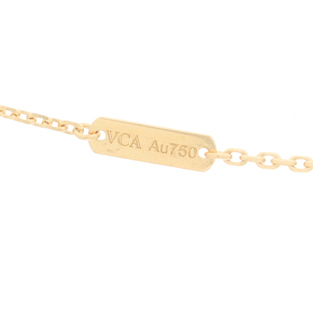 Van Cleef & Arpels 18K Yellow Gold Black Onyx Vintage Alhambra Pendant Necklace 4 of 6