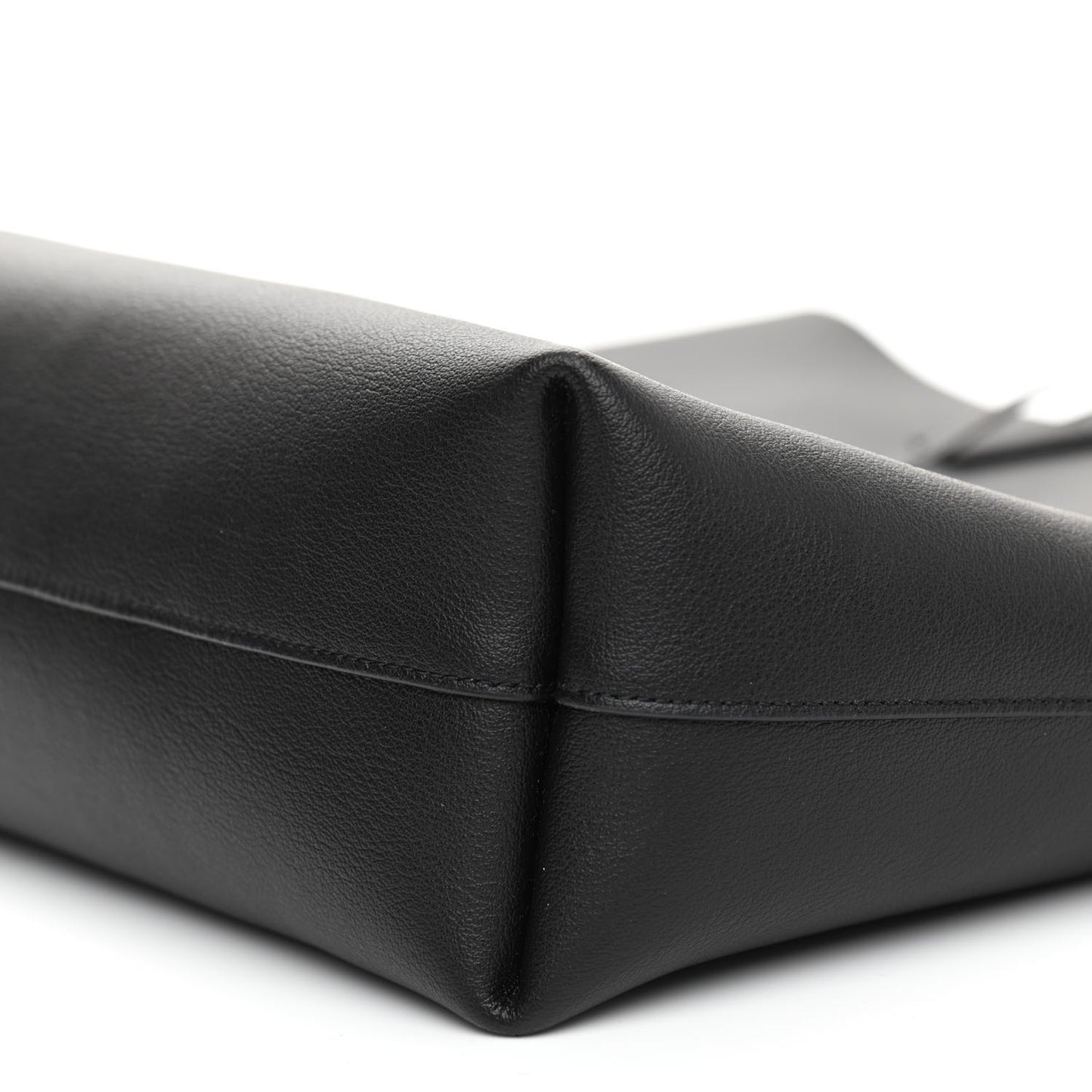 Calfskin North-South Shopping Tote Black