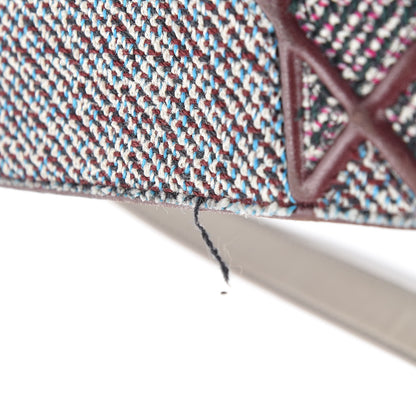 Christian Dior Tweed Calfskin Medium Diorama Flap Bag Burgundy Multicolor 14 of 16