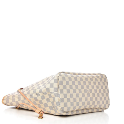 Louis Vuitton Damier Azur Neo Neverfull MM Rose Ballerine 4 of 11