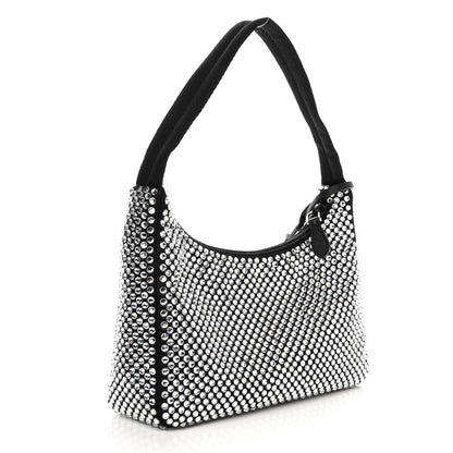 Prada Satin Crystal Mini Re-Edition 2000 Bag Cristal 3 of 9