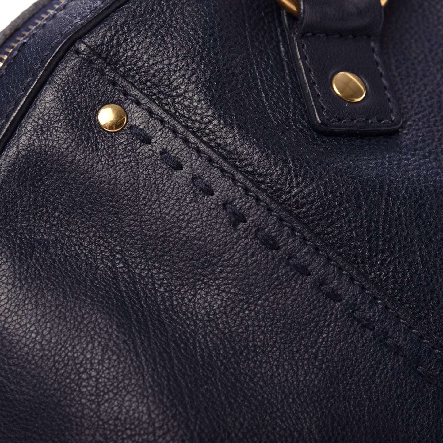 Calfskin Large Muse Navy Blue