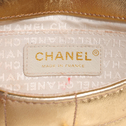 Chanel Lambskin Quilted Chocolate Bar 3 Chain Flap Gold 6 of 7